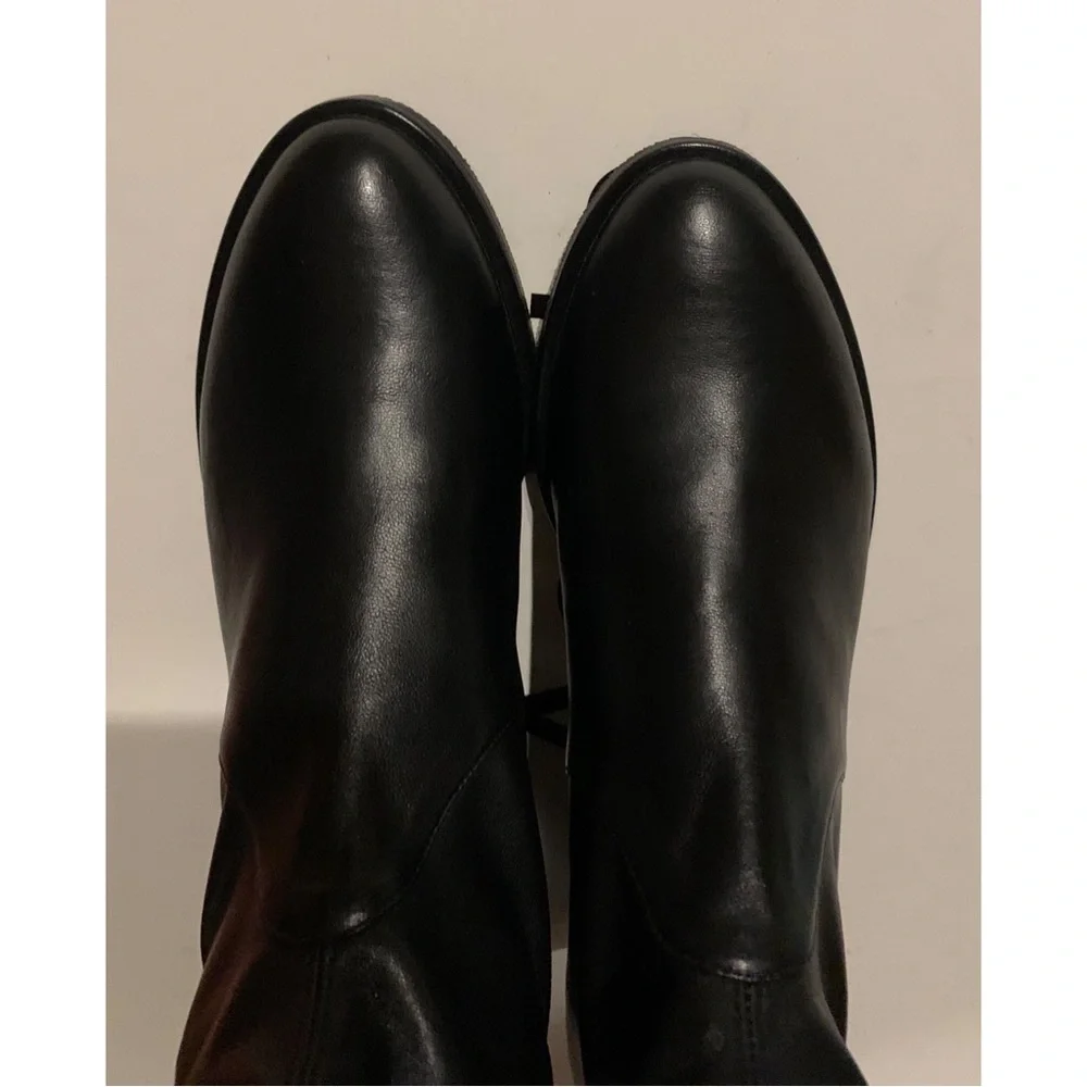 NIB Stuart Weitzman | black stretch nappa Leather lowland boots